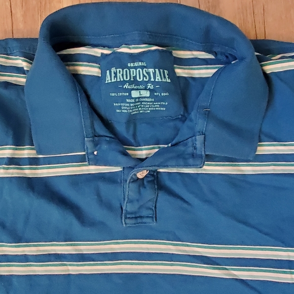Aeropostale blue polo - Picture 3 of 4
